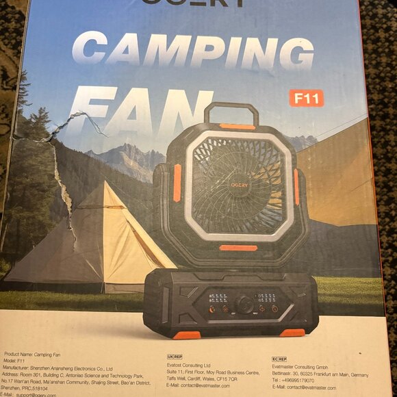 OGERY Cordless Camping Fan - Picture 2 of 4